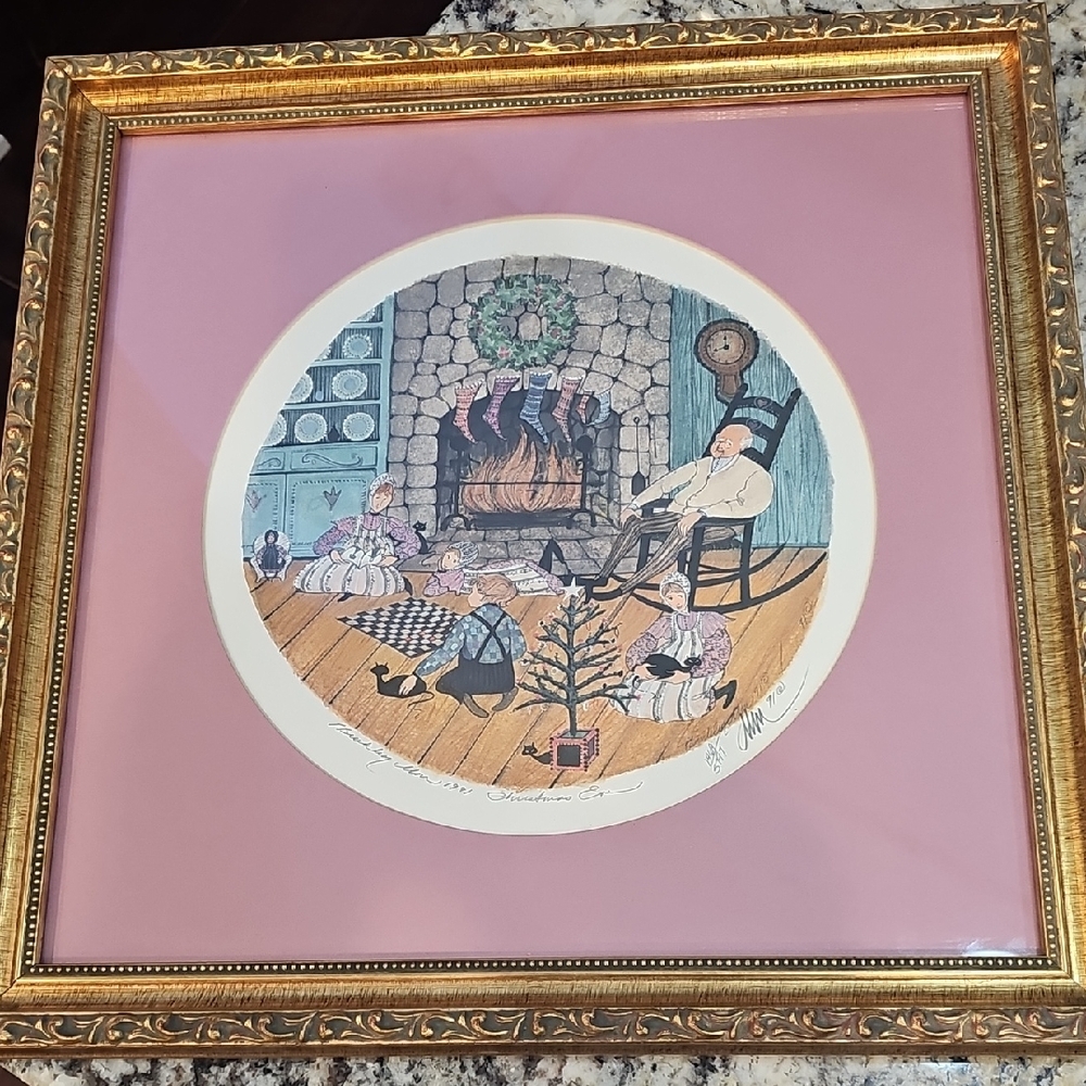 Moss Framed Christmas Eve Print 91